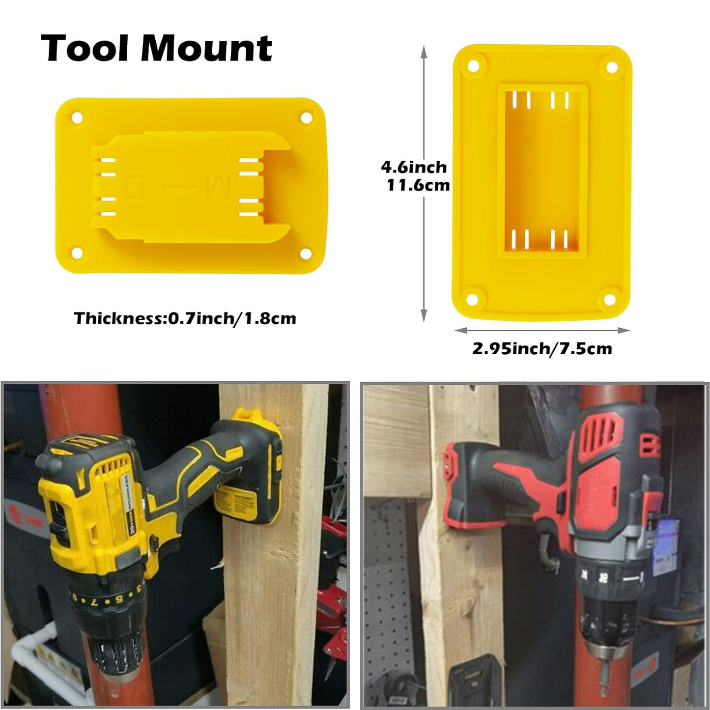 compatible with Dewalt 20V tool holder