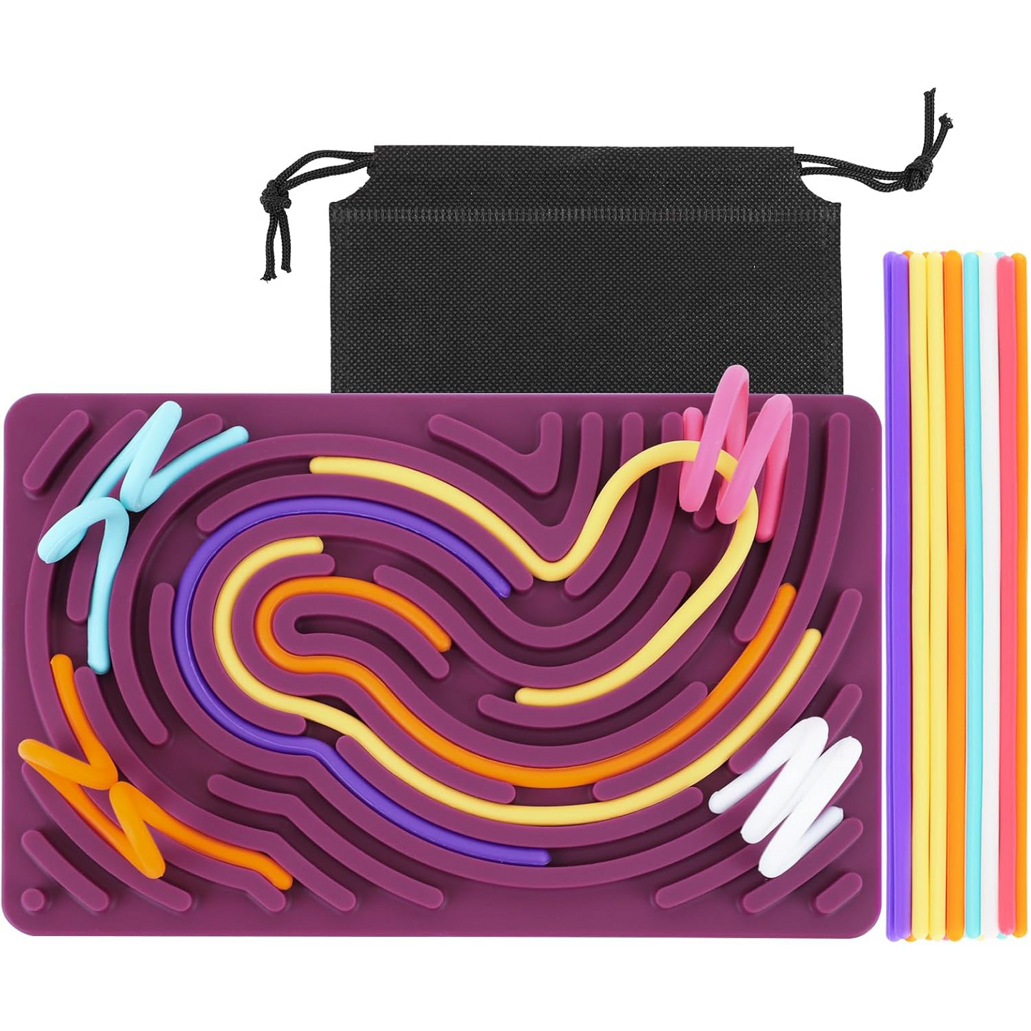 Sensory Activity Board – Silicone Fidget Toy for Calming, Stress Relief & Focus