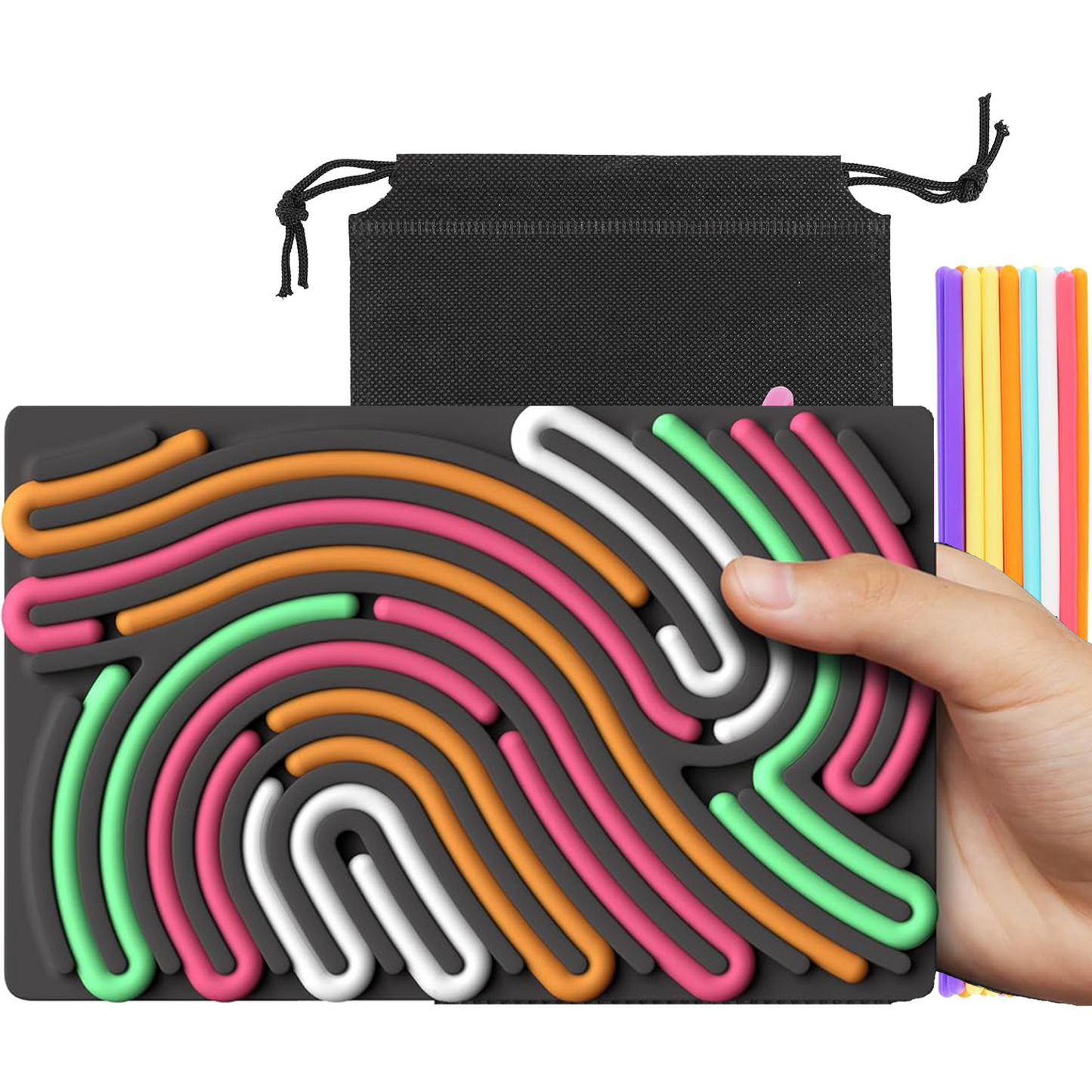 Sensory Activity Board – Silicone Fidget Toy for Calming, Stress Relief & Focus