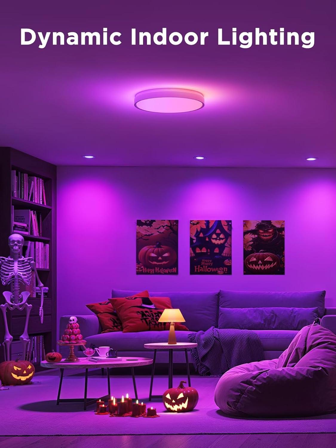 Smart Color-Changing Light Bulbs – Voice-Controlled RGB Lighting for Every Mood