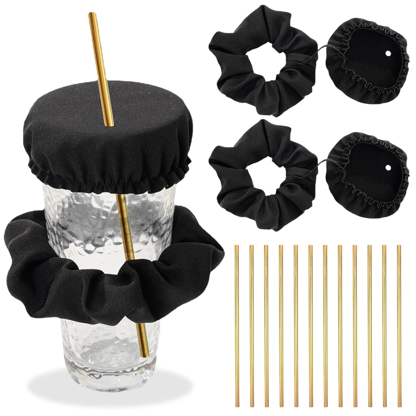 Satin Drink Cover Scrunchies