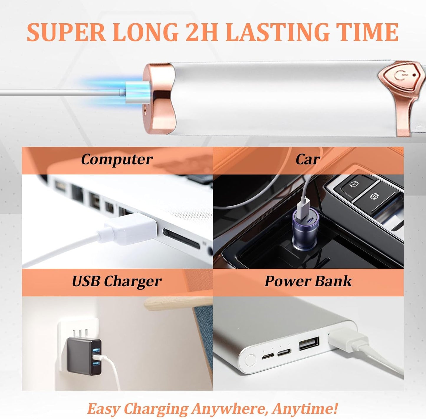 Portable USB Heated Eyelash Curler – 3 Temperature Modes for Long-Lasting Curls