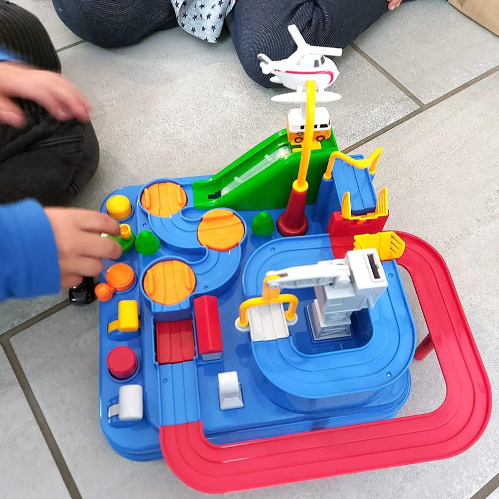 Adventure Car Track Toy Set – Preschool Rescue & Racing Play for Kids