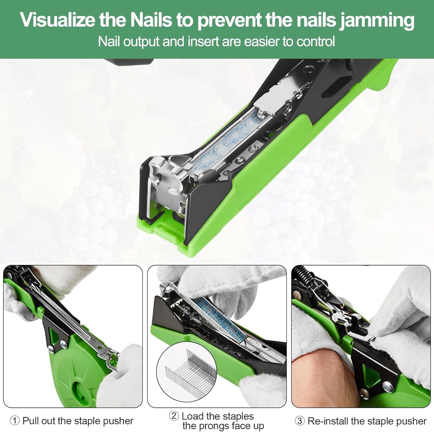 Upgraded Plant Tying Tape Gun – Fast Binding Tool for Vines, Tomatoes & Grapes
