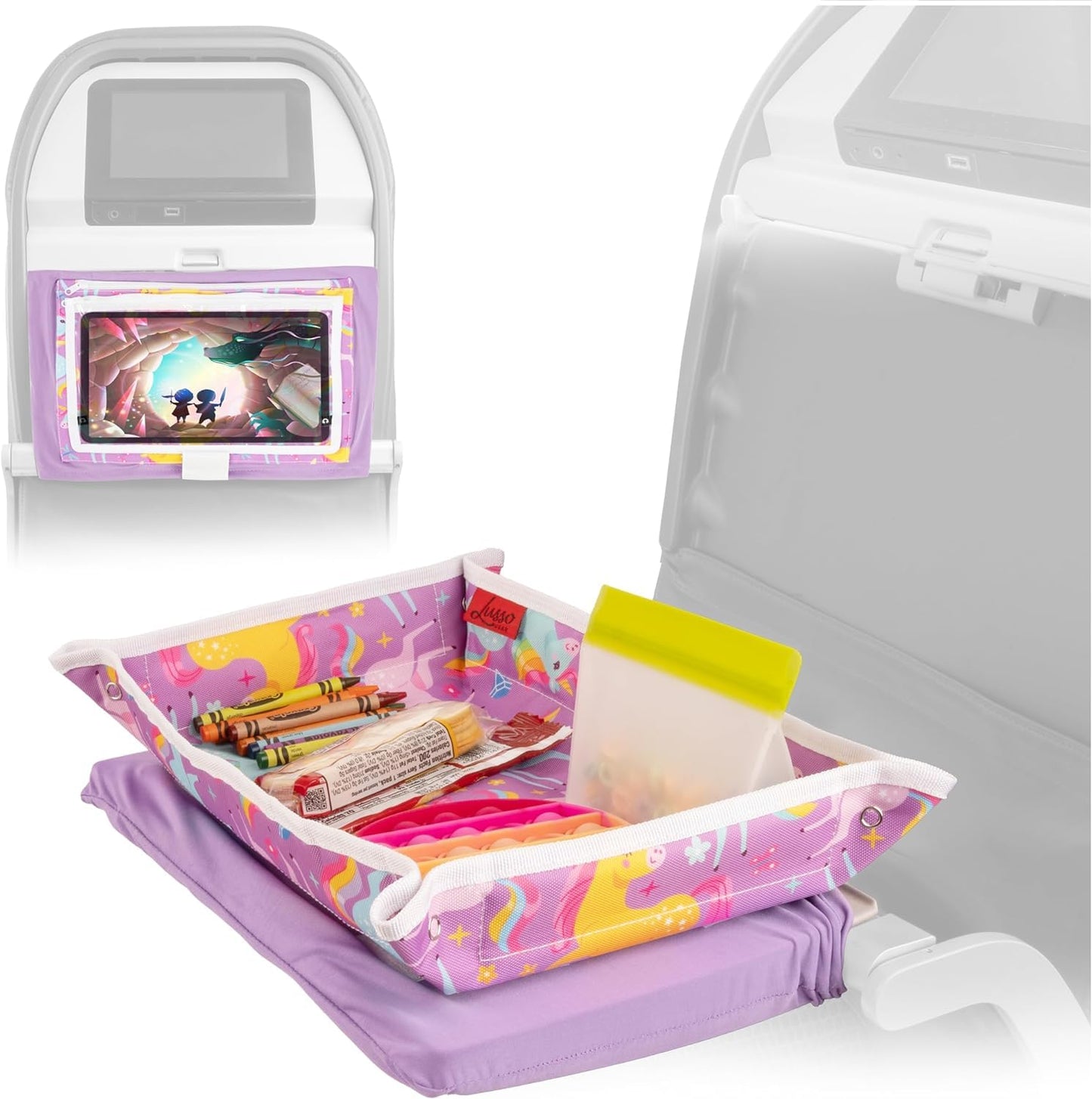 Airplane Tray Table Cover (with Pocket, for Toddlers & Kids)