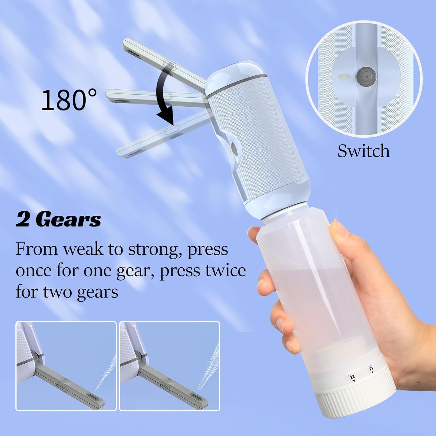 Portable Bidet for Travel – Rechargeable Handheld Sprayer Waterproof, High Pressure for Personal Hygiene