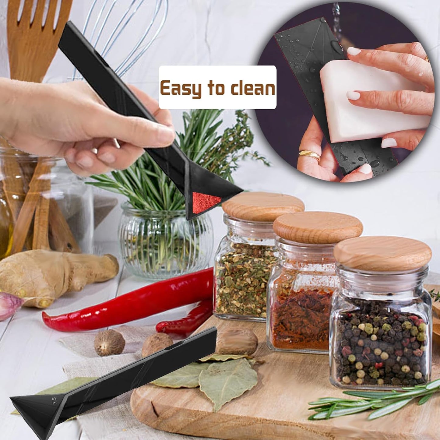 3-in-1 Measuring Spoons Set – Foldable & Space-Saving Design