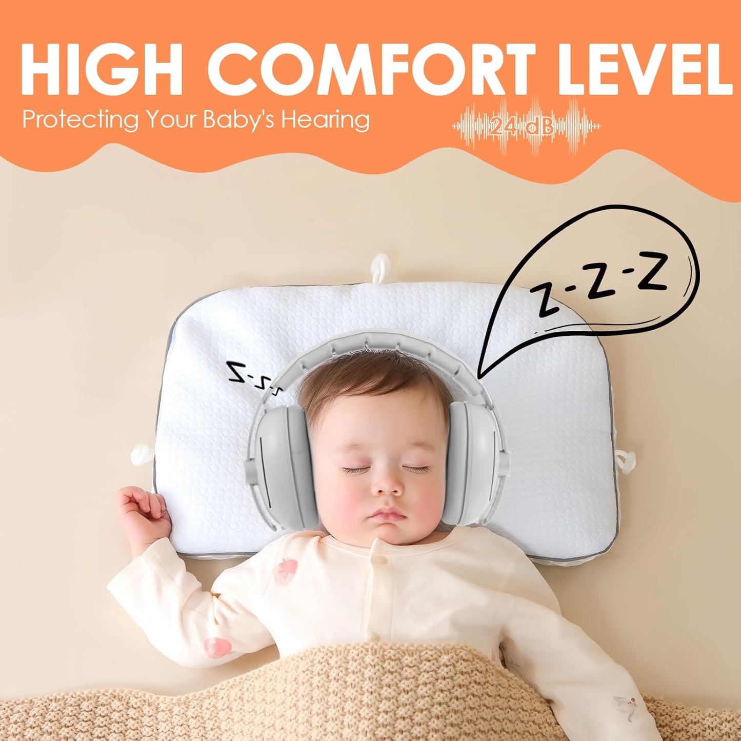 Baby Noise Cancelling Headphones – Comfortable Earmuffs for Delicate Baby Ears