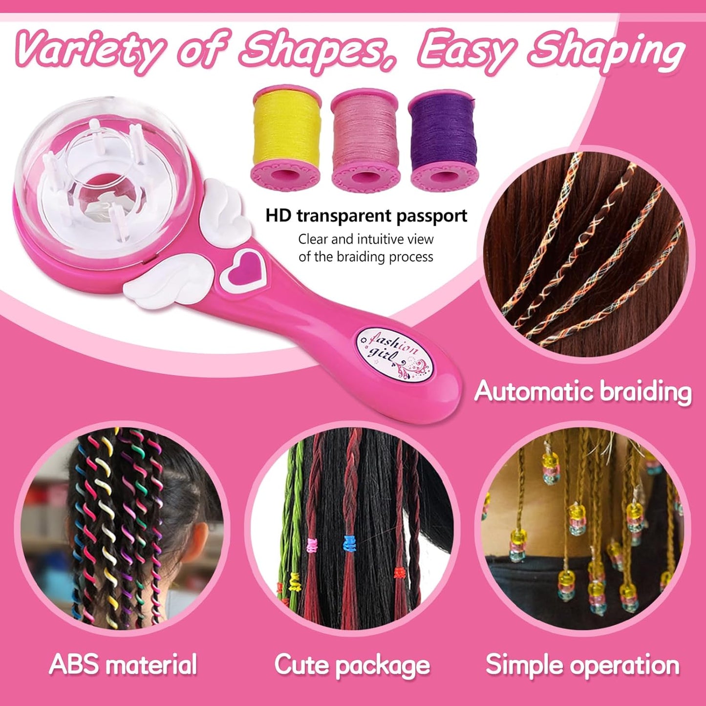 Automatic Hair Braider – Kids’ Electric Hair Braiding Machine | DIY Hair Styling Tool Set