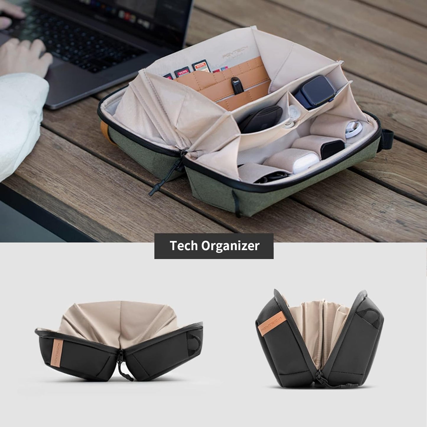 Travel Electronics Organizer Bag – Waterproof Tech Accessories Storage Case