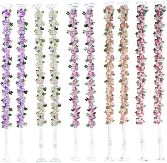 Floral Lace Bra Straps – Adjustable & Detachable Shoulder Straps for Dresses and Bras