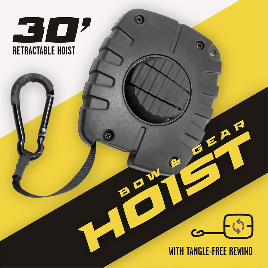 Safety Gear Hoist – 30ft Retractable Bow & Equipment Lift for Tree Stand Hunting