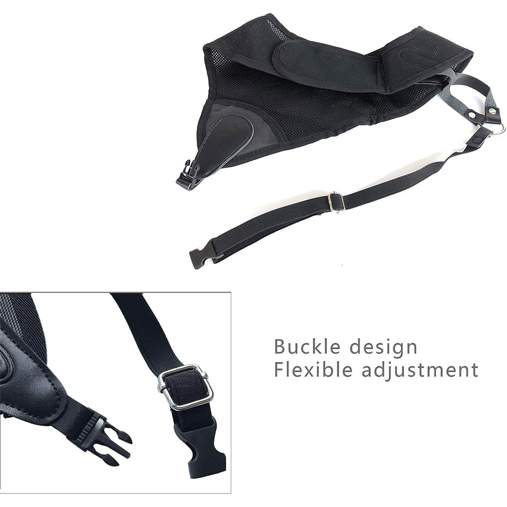 Upgraded Adjustable Archery Chest Guard – Black Nylon Mesh Protector