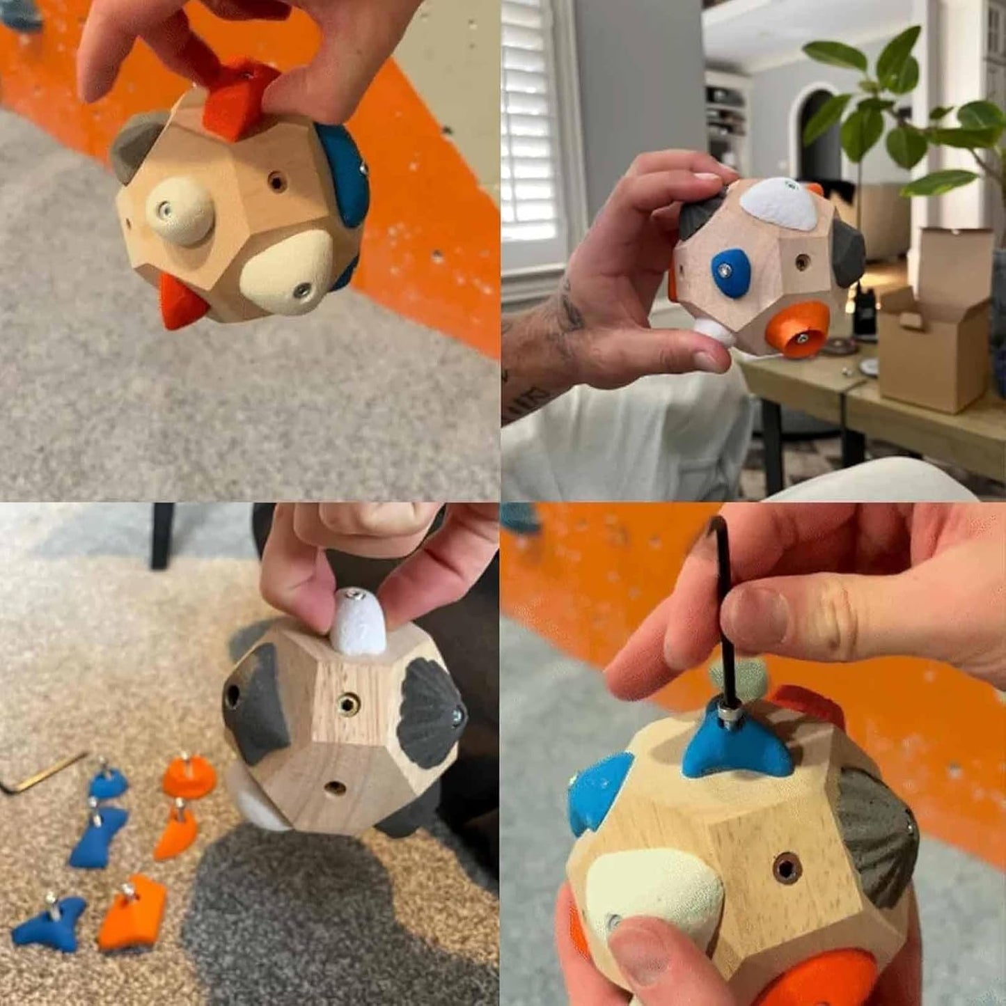 Boulder Block – Tactile Finger Climbing Game for Strength & Fun