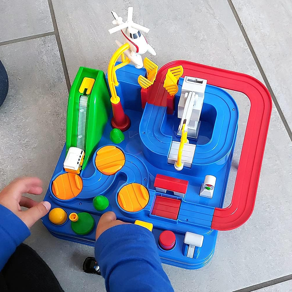 Adventure Car Track Toy Set – Preschool Rescue & Racing Play for Kids