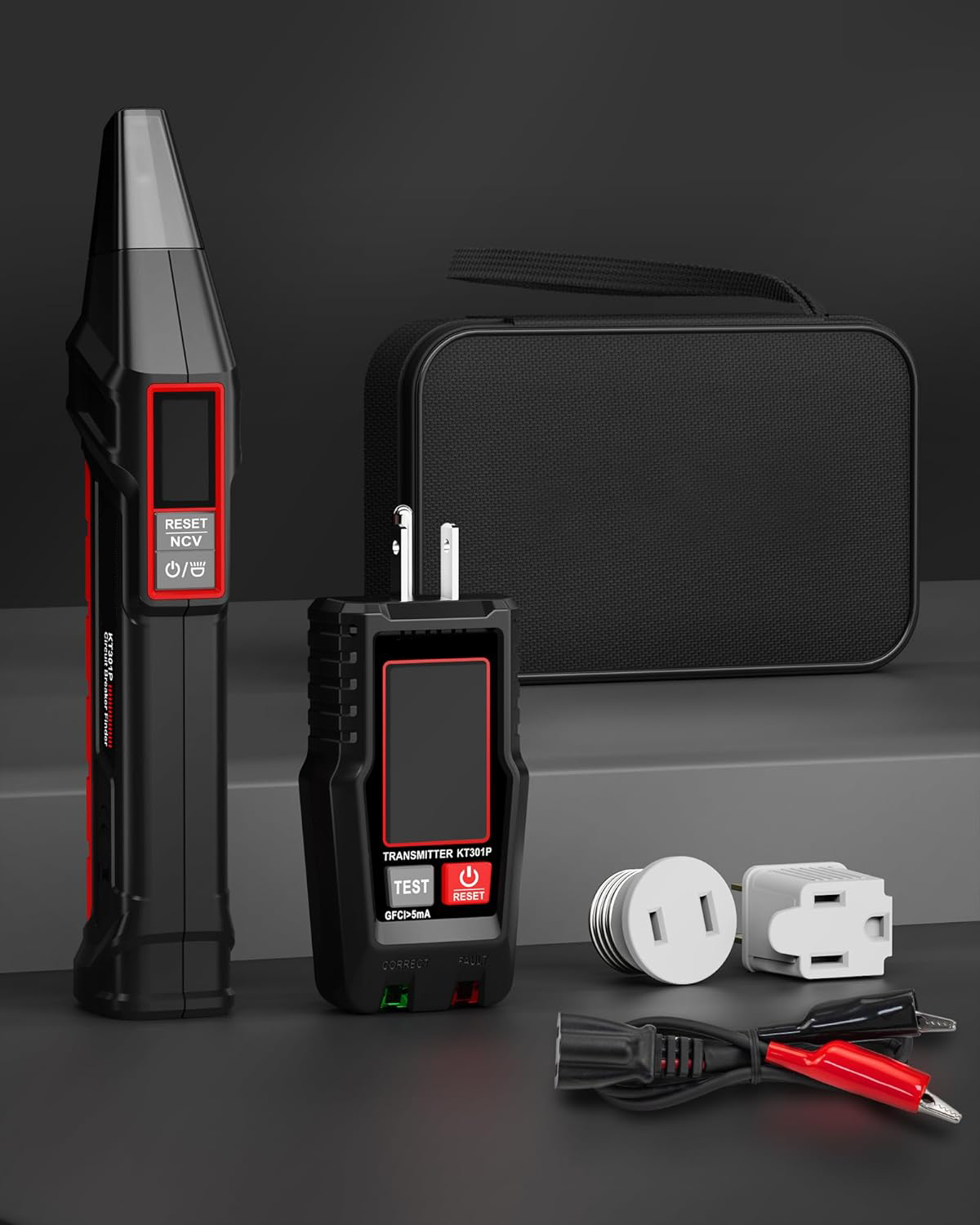 Circuit Breaker Finder – LCD Display, GFCI Tester, NCV Detection & Flashlight