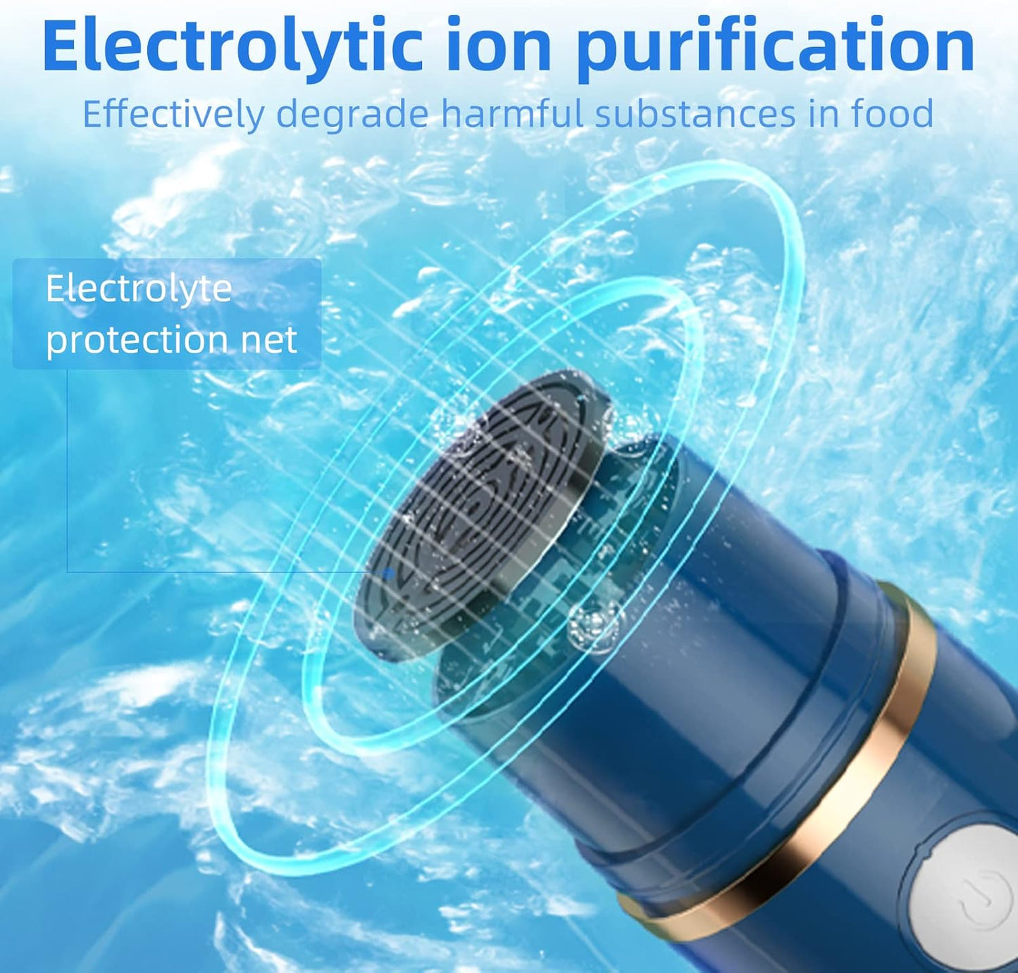 Fruit & Vegetable Washing Machine – USB Wireless Food Purifier