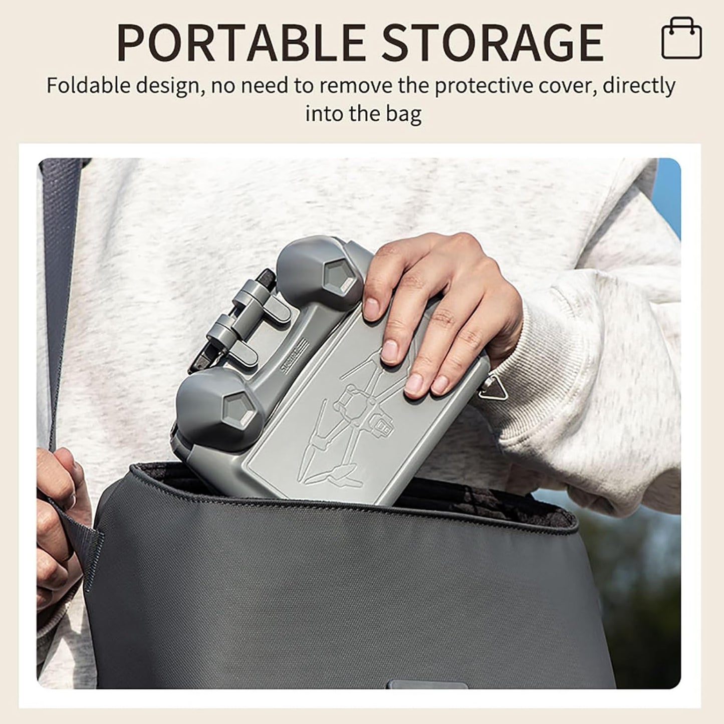 Sun Hood for DJI RC 2 – 3-in-1 Sunshade, Screen Protector & Joystick Cover