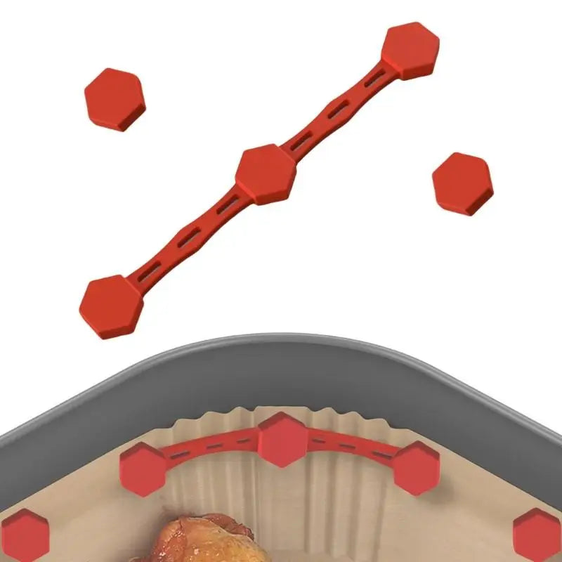 Removable Air Fryer Magnetic Chart with Silicone Buckle | Reusable & Scratch-Free Design