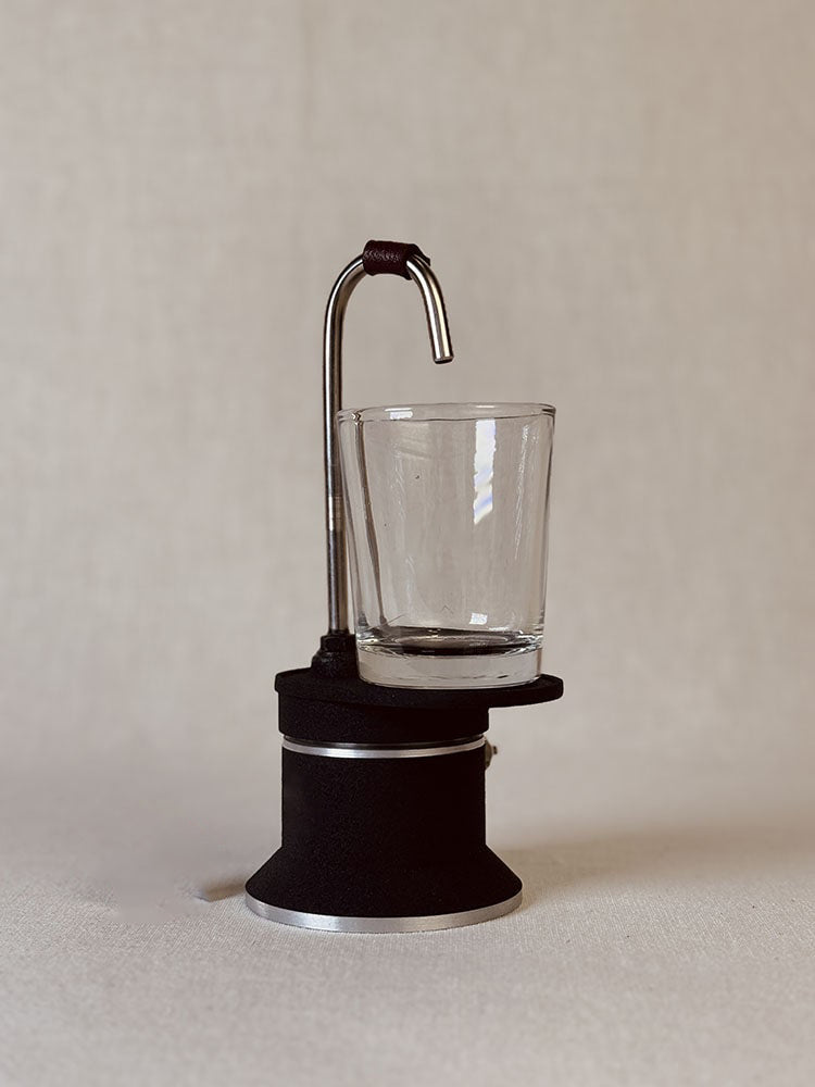 Moka Pot with Lid – Classic Espresso Maker | 50ml Capacity