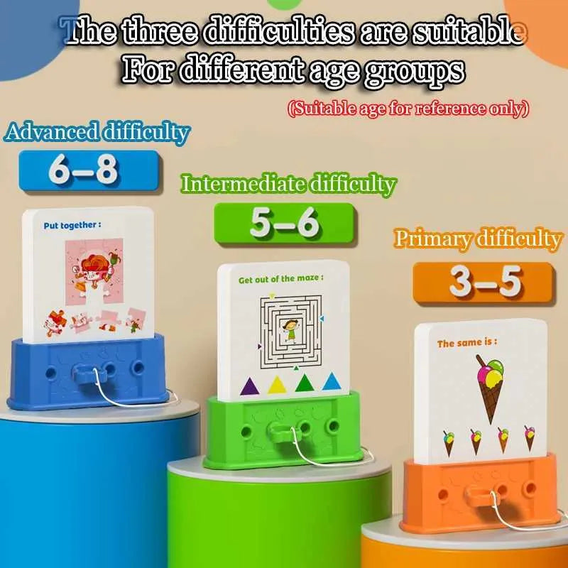 Montessori Logical Thinking Puzzle Game for Kids – Early Learning Shape Sorting