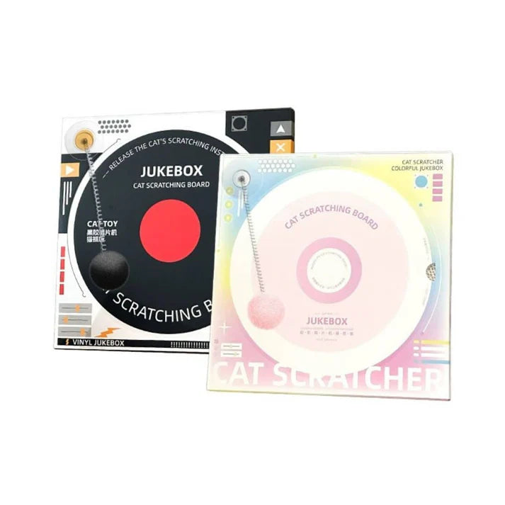 Retro Vinyl Record Player Cat Scratcher