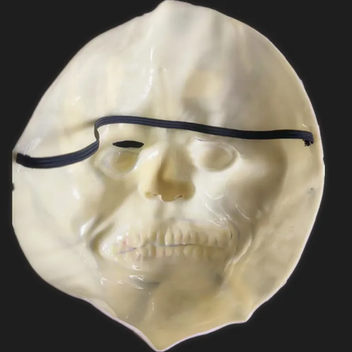 Scary Mask Latex - White Eyed Demon Headcover for Halloween Terror - Shop Now!