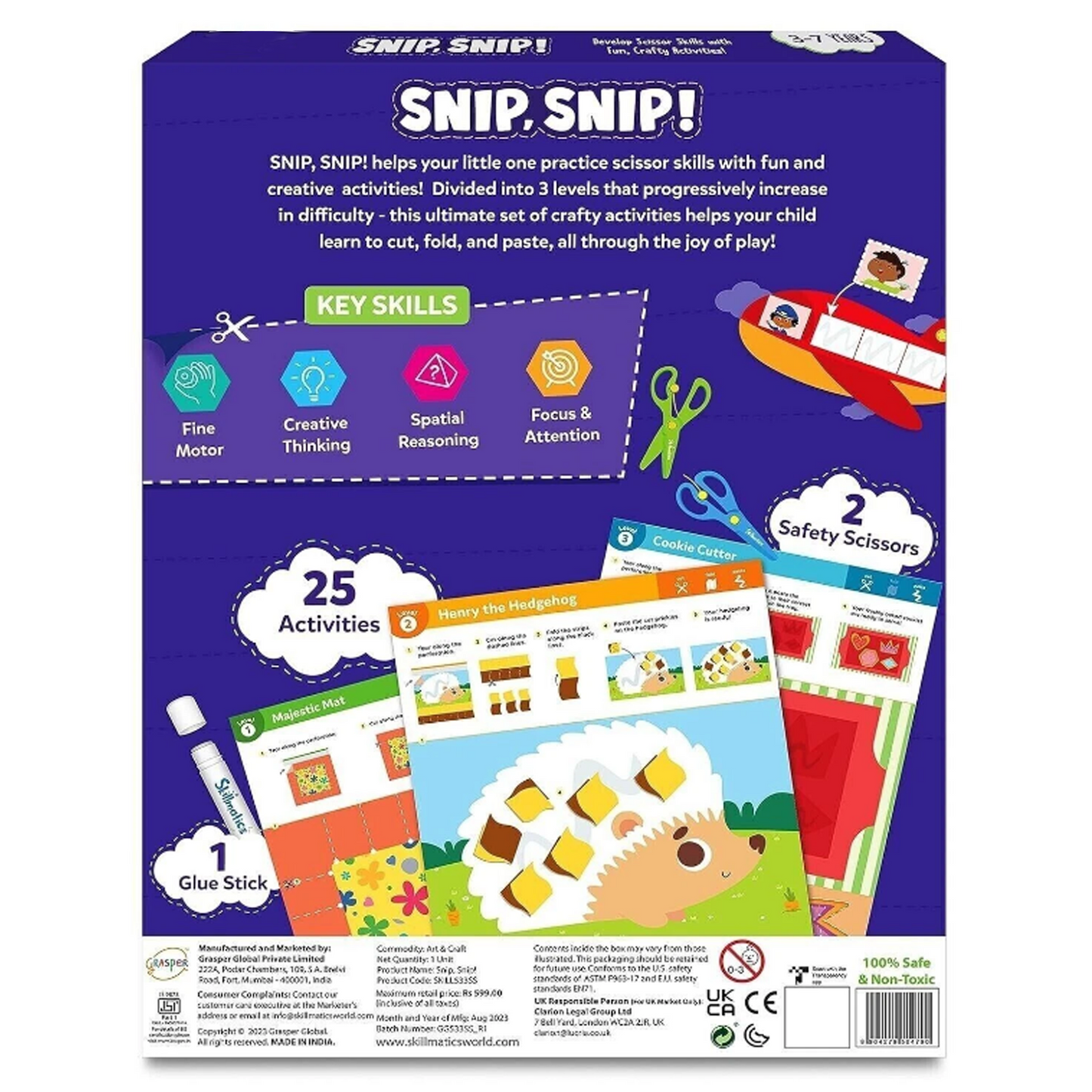 Art & Craft Activity Kit - Snip, Snip, Practice Scissor Skills