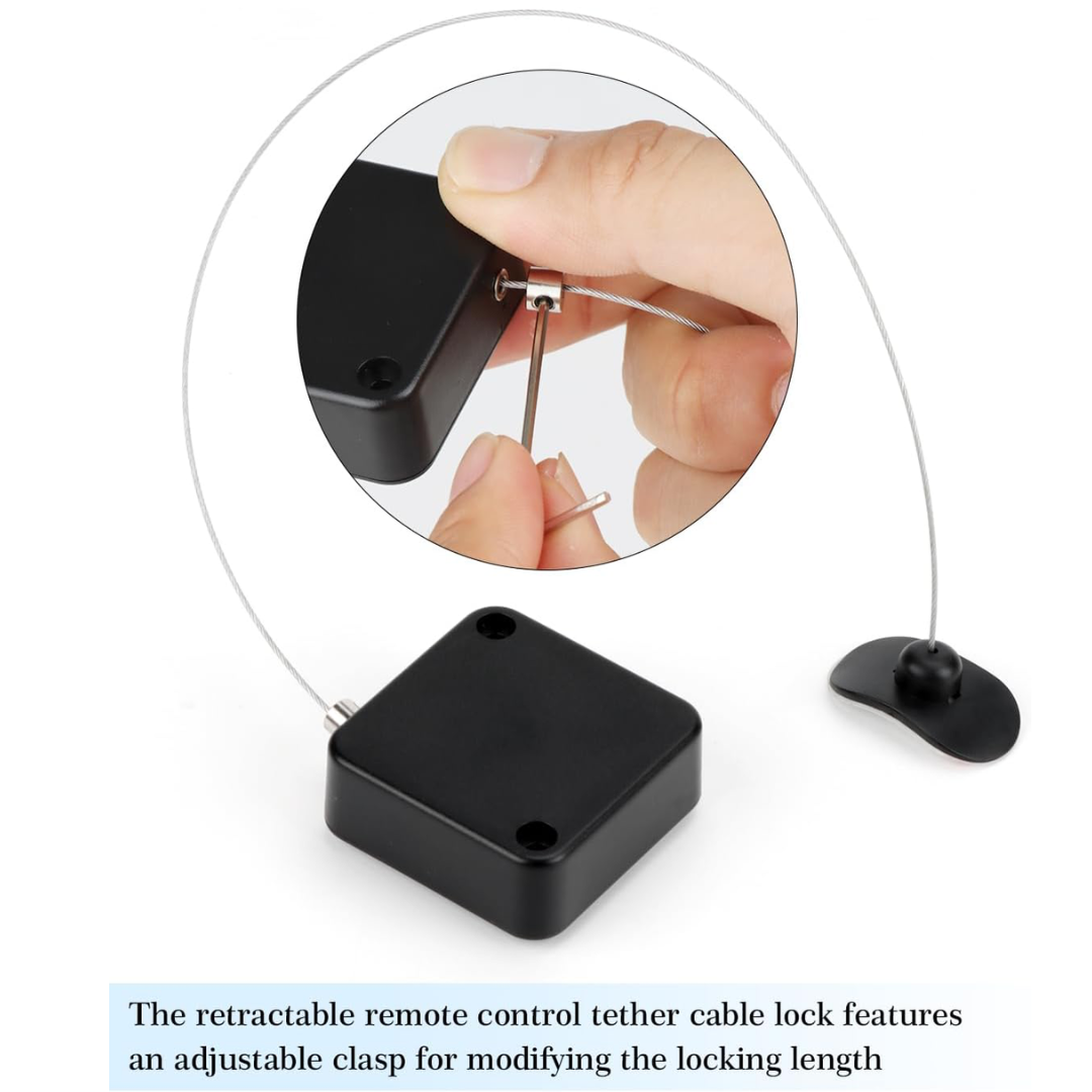 Retractable Remote Control Tether – Keep Your Remote Always Within Reach