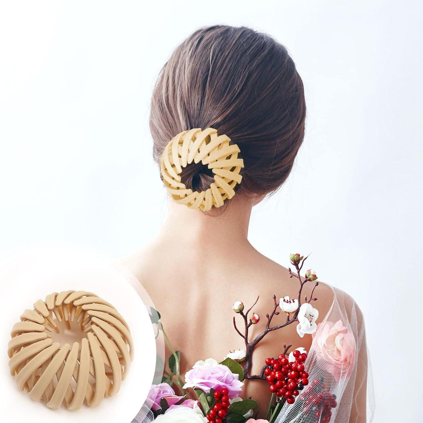 3-Piece Retro Bird’s Nest Hair Clip Set – Stylish and Flexible Hairpins for Elegant Hairstyles
