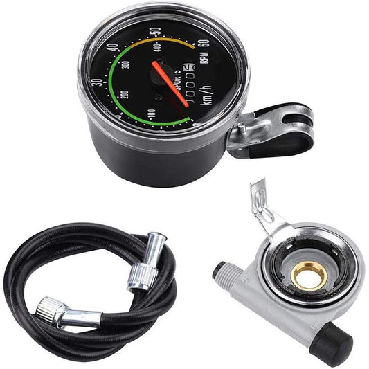 Aluminum Alloy Analog Bicycle Speedometer and Odometer – Accurate, Durable, and Waterproof