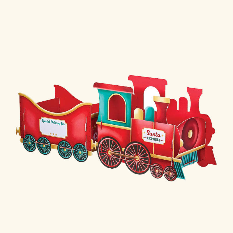 Christmas Train Decoration – Gingerbread Style Gift Holder for Magical Holiday Mornings
