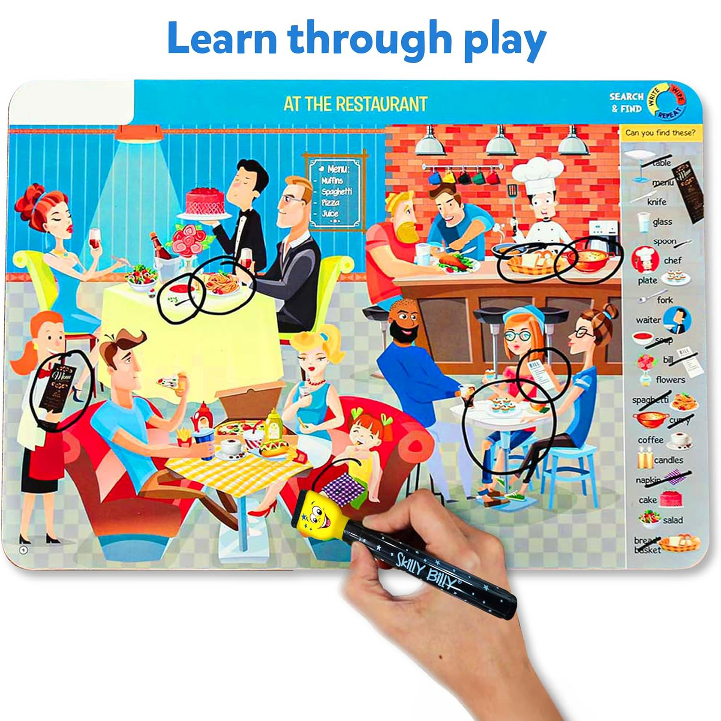 Search & Find Educational Game – Reusable Preschool Learning Activity