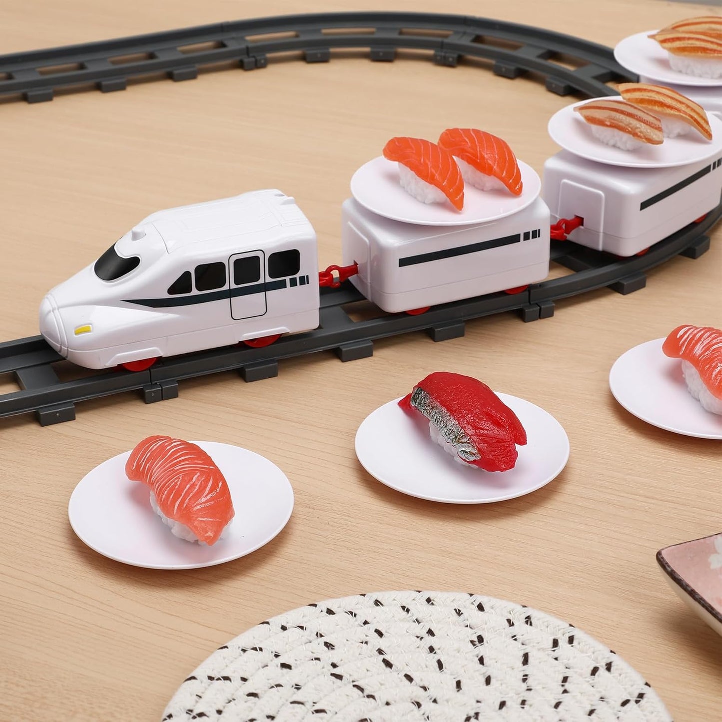 Sushi Train Set – Rotating Food Train for Dining & Fun