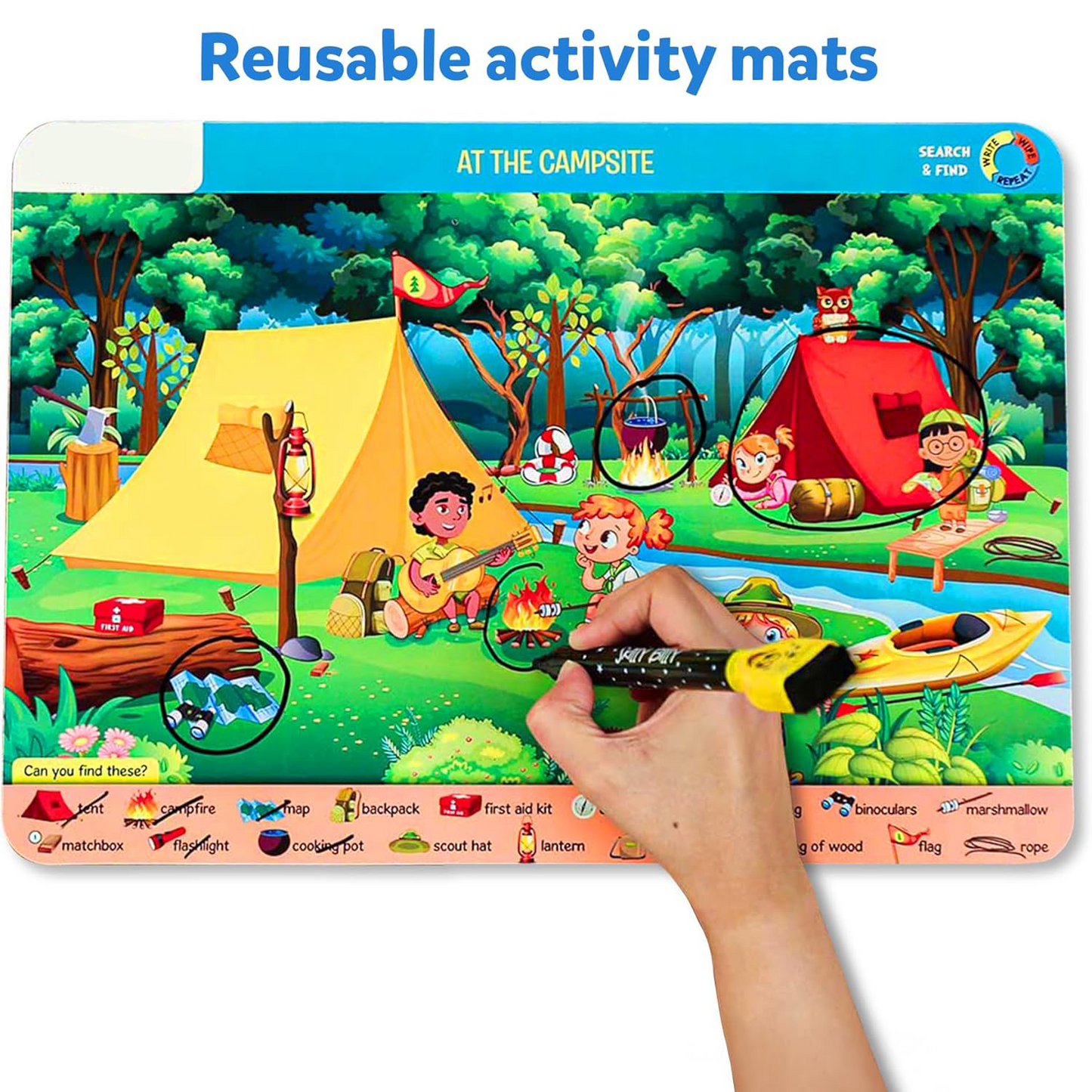 Search & Find Educational Game – Reusable Preschool Learning Activity