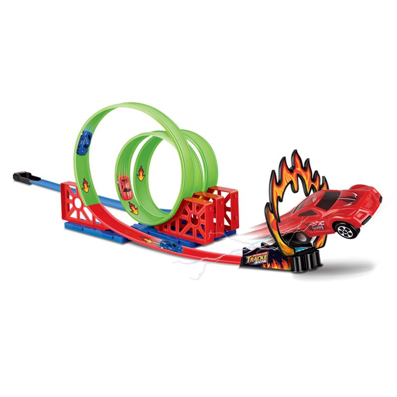 Children's High-Speed Interactive Race Track Set – DIY Creative Car Toy Set