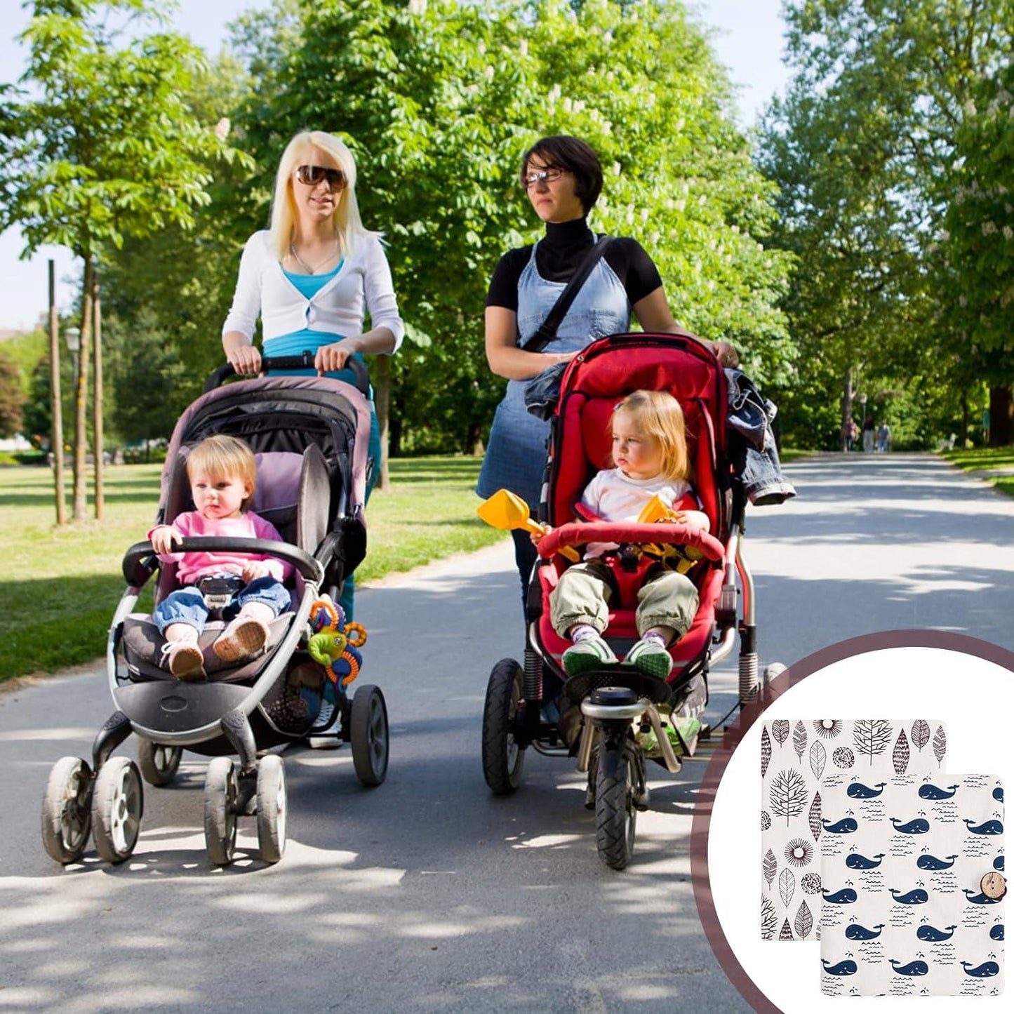 Baby Diaper Bag – Compact Organizer with Changing Pad for On-the-Go Moms