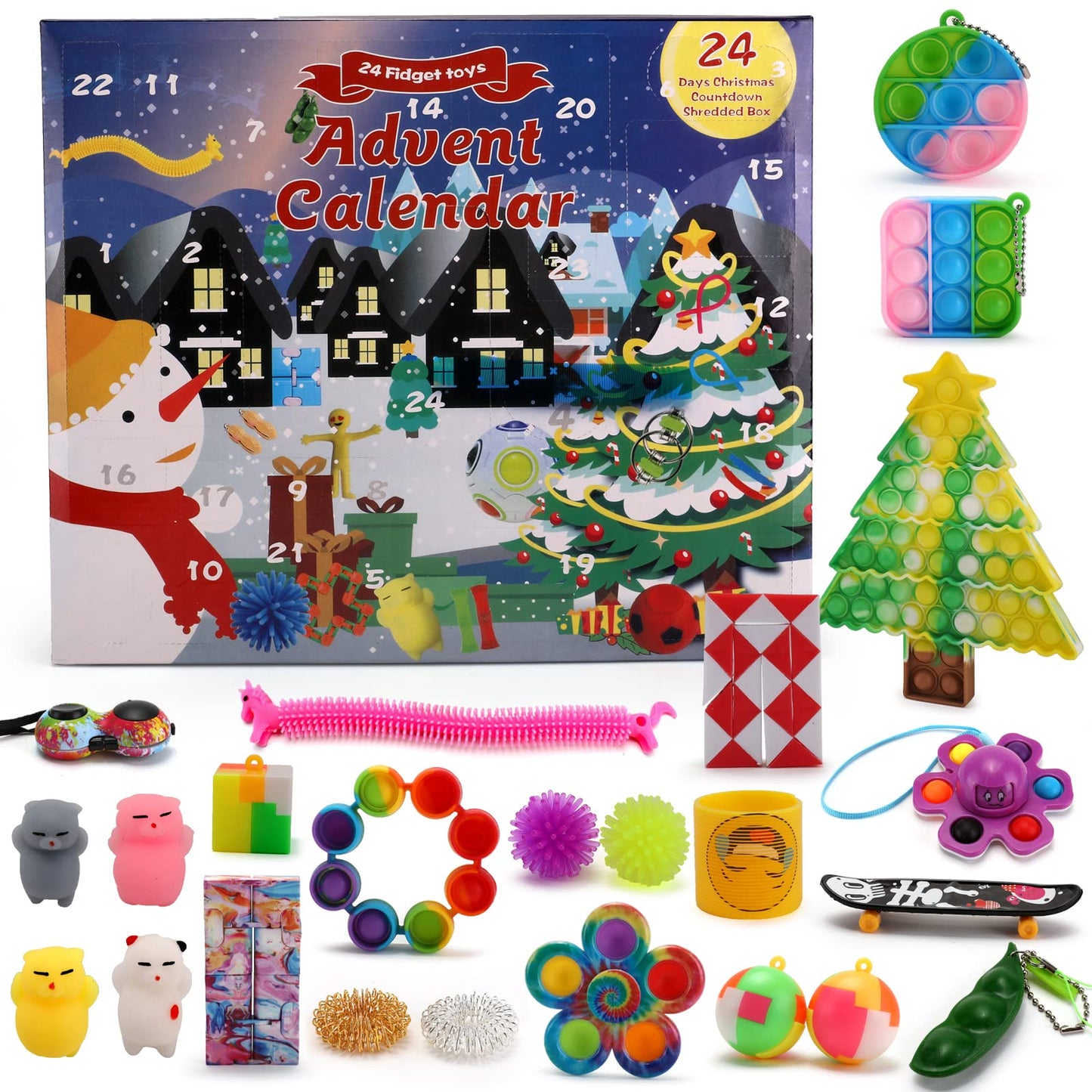 Sensory Fidget Toy Advent Calendar – 24 Days of Christmas Surprises