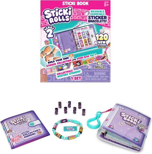 Wearable & Shareable Toy Sticker Bracelet + Collector Sticker Book