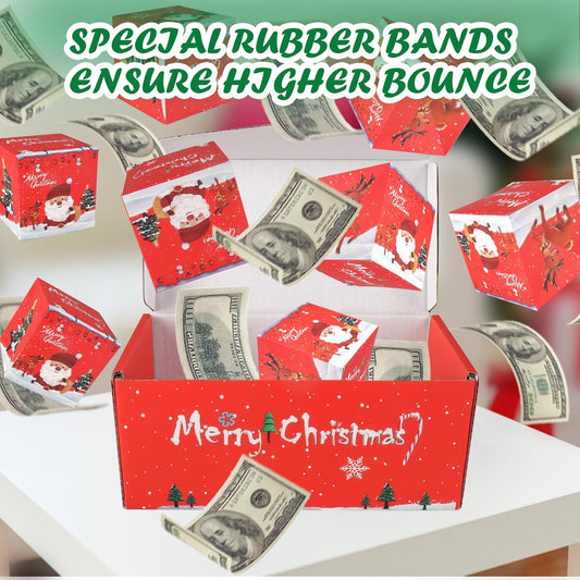 12pcs Surprise Gift Box Explosion, Merry Christmas Folding Bouncing Envelope