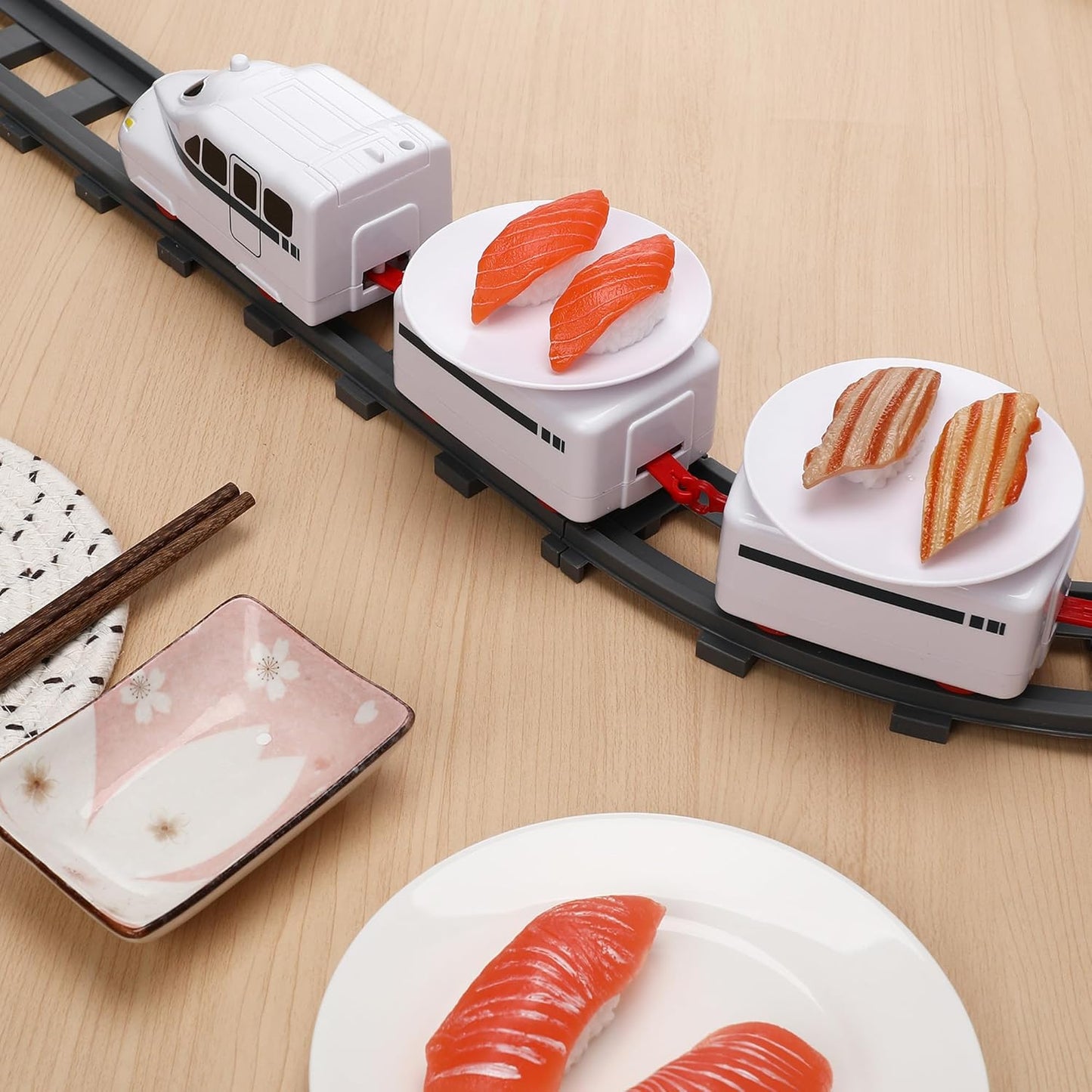 Sushi Train Set – Rotating Food Train for Dining & Fun