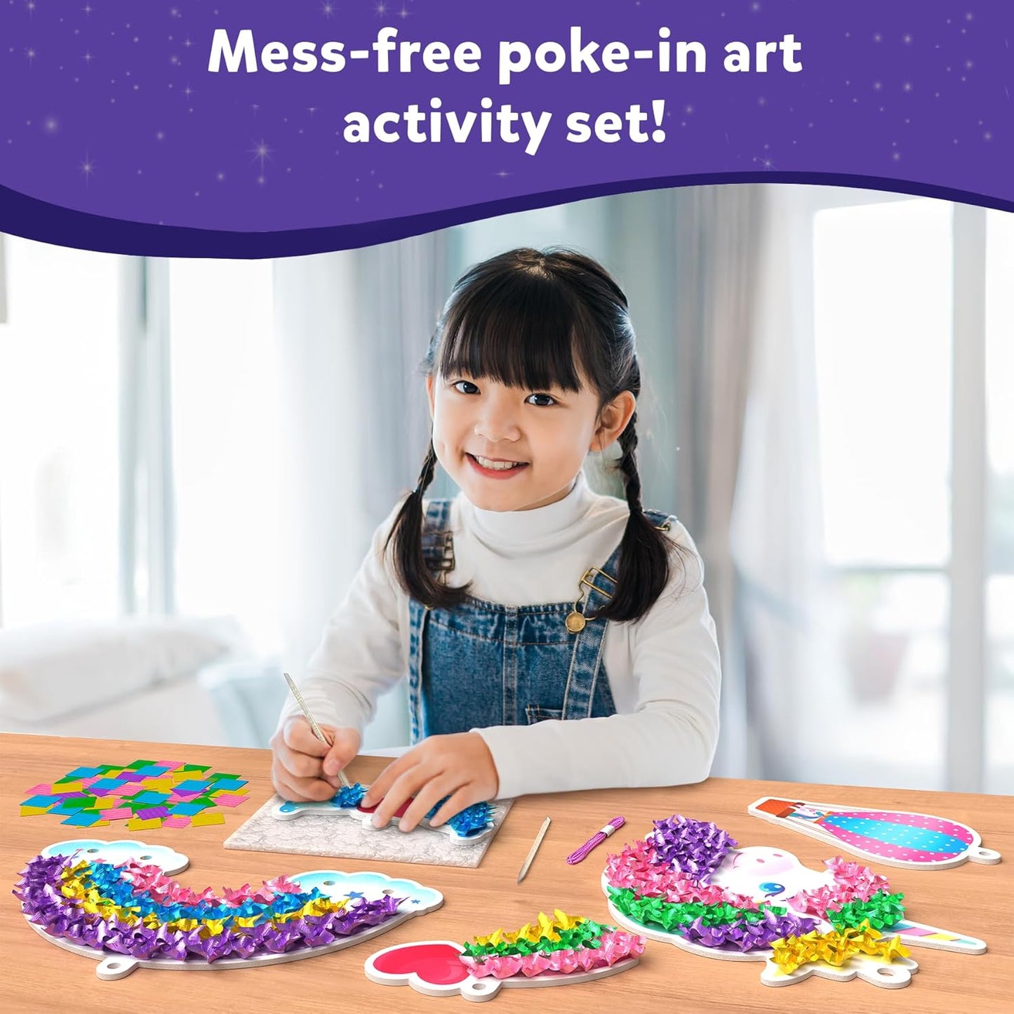 Poke-in Art – Magical Princesses, Mess-Free Creative Fun for Kids