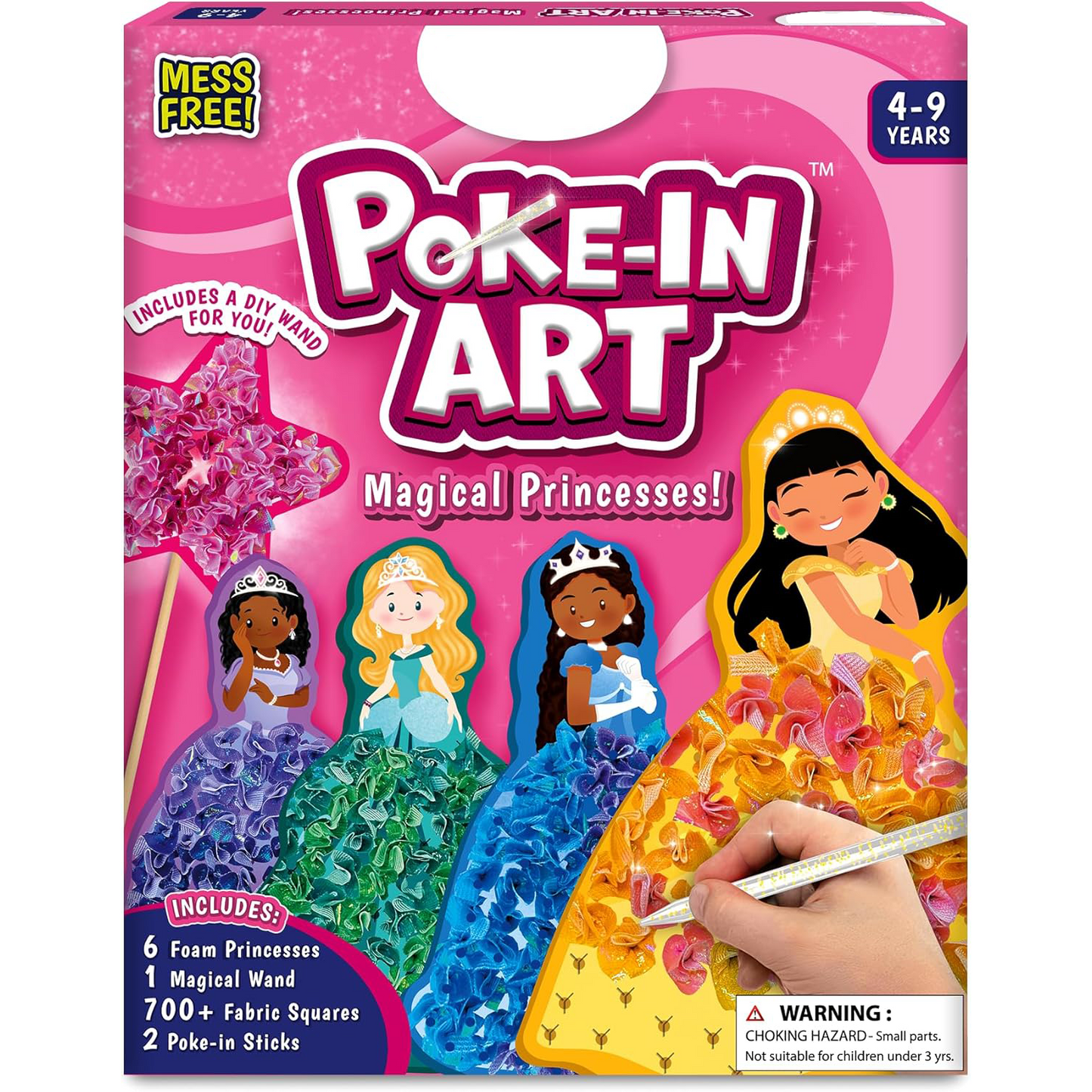 Poke-in Art – Magical Princesses, Mess-Free Creative Fun for Kids