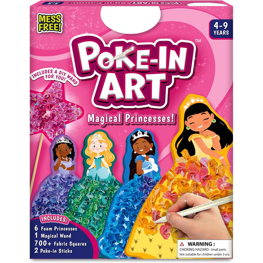 Poke-in Art – Magical Princesses, Mess-Free Creative Fun for Kids
