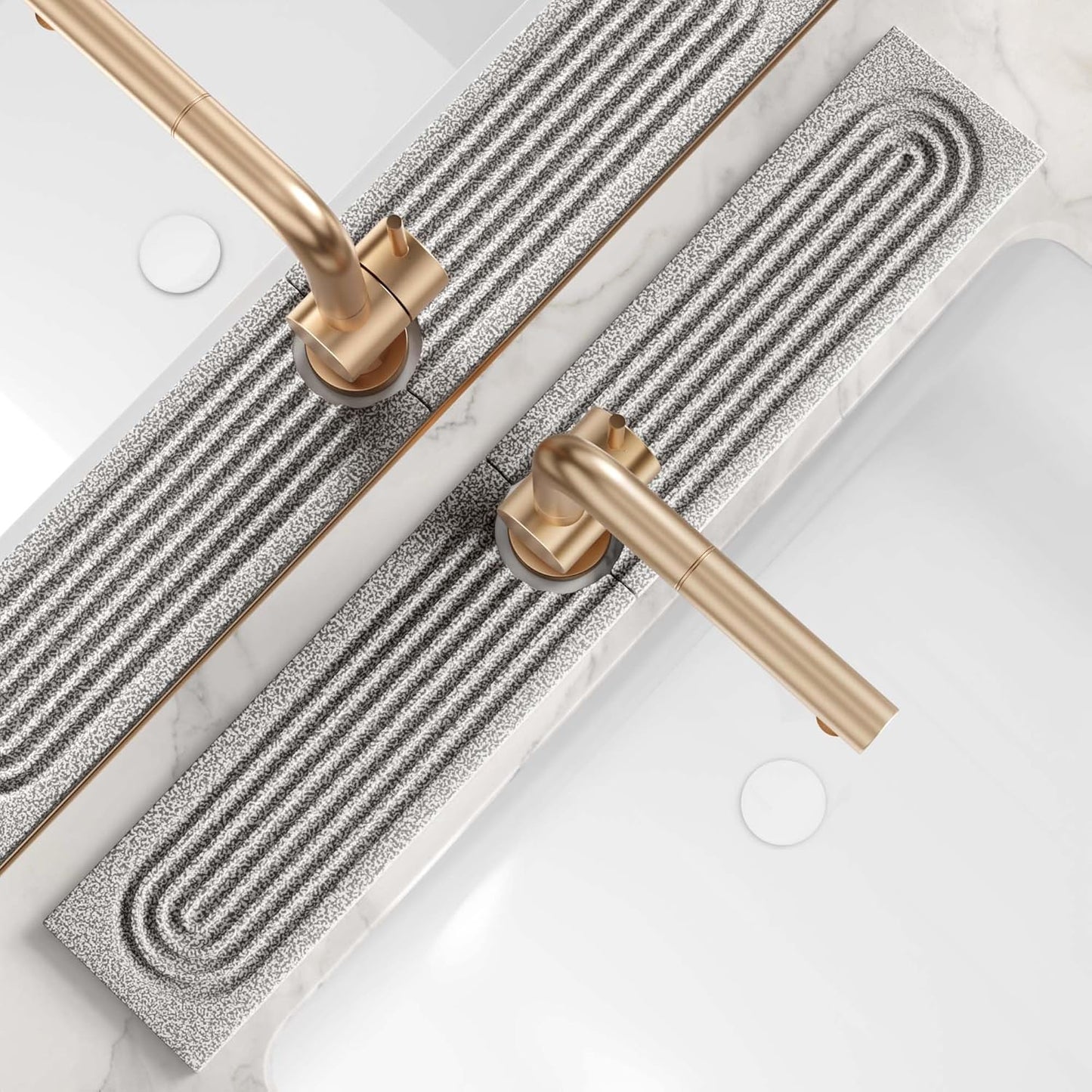 Diatom Sink Drying Stone Mat – Quick-Dry Water Absorbing Tray for Kitchen & Bathroom