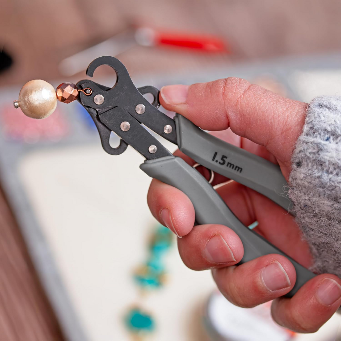 One-Step Bead Wire Looping Tool – For Consistent 1.5mm Loops with 18-26 Gauge Craft Wire