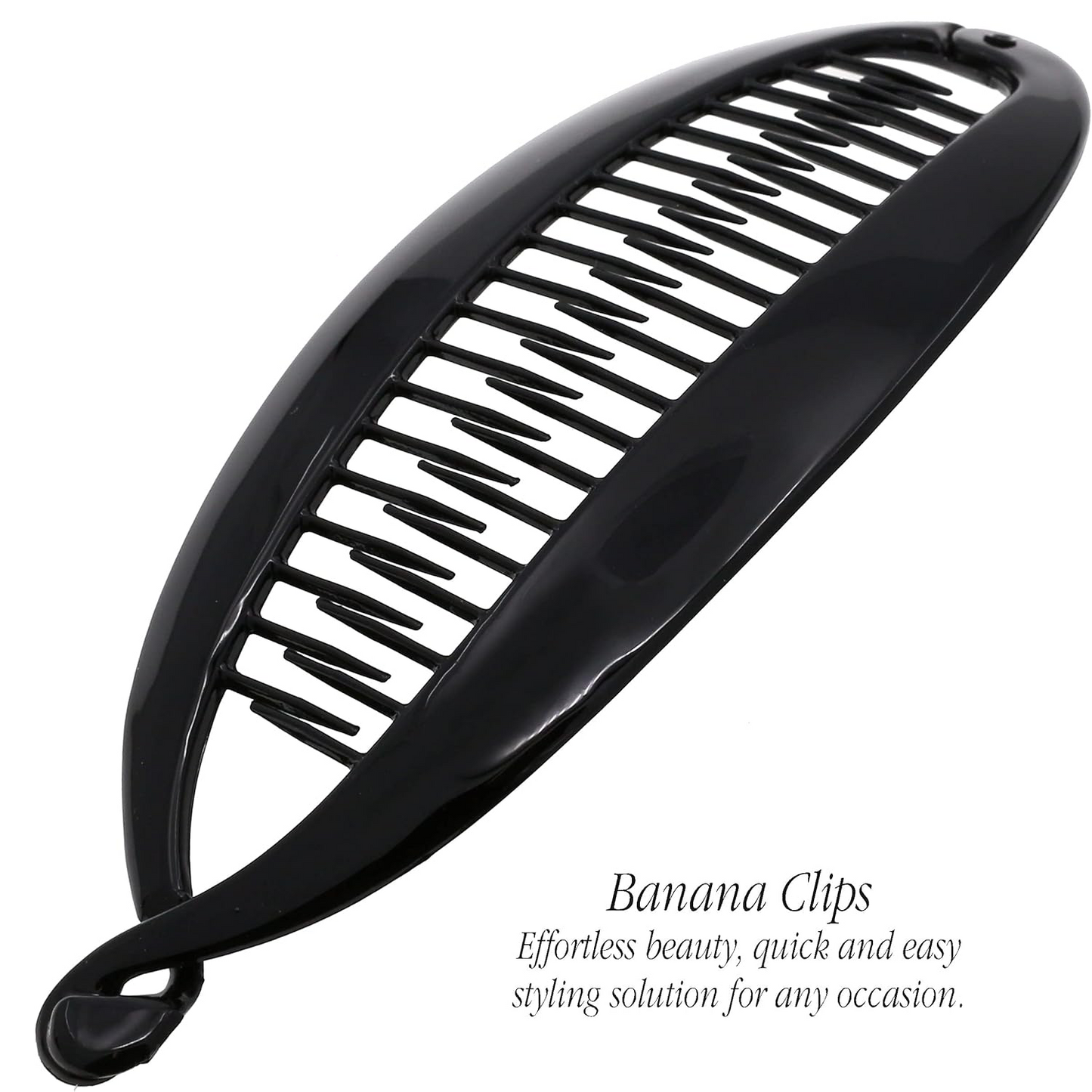 French Banana Hair Clip – Classic Interlocking Hair Comb for Thick Hair