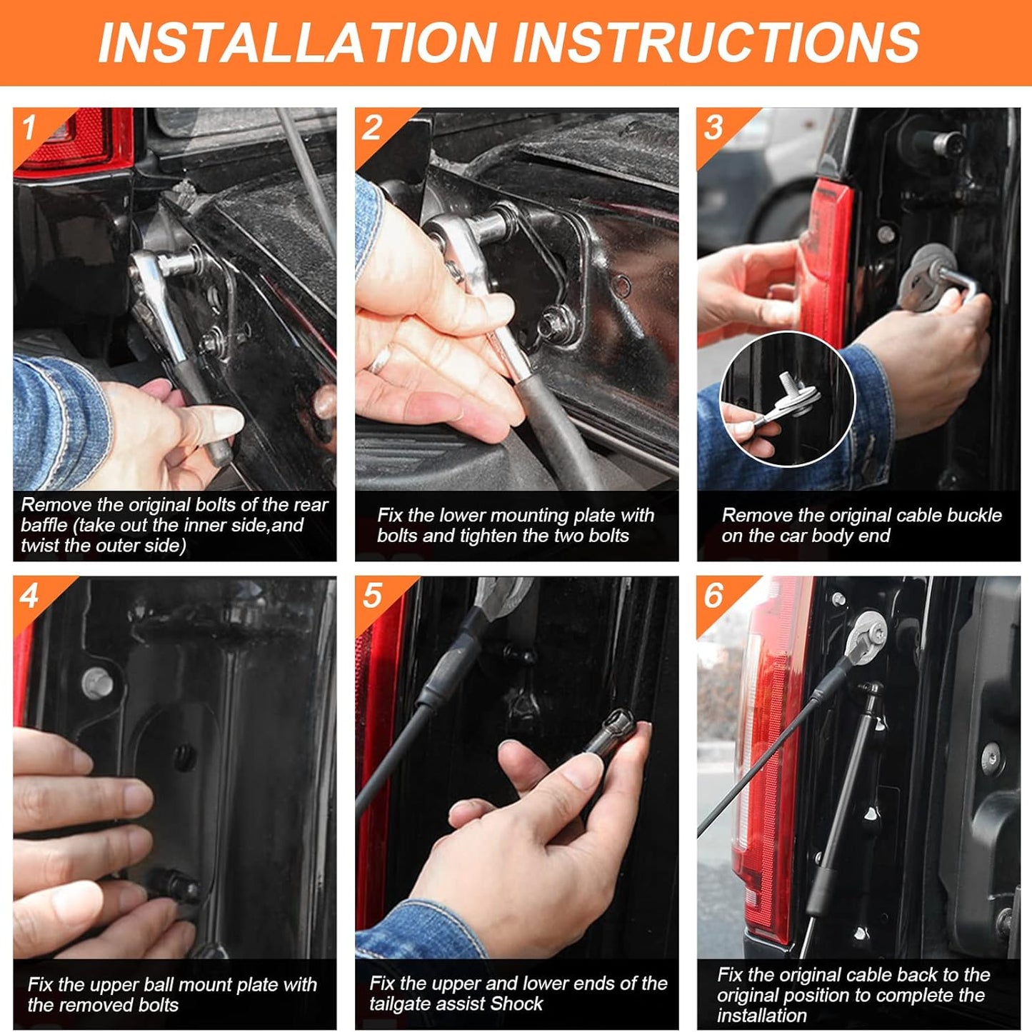 Tailgate Assist for Ford F-150/F-250/F-350 (2015-2025) – Smooth & Controlled Tailgate Lowering