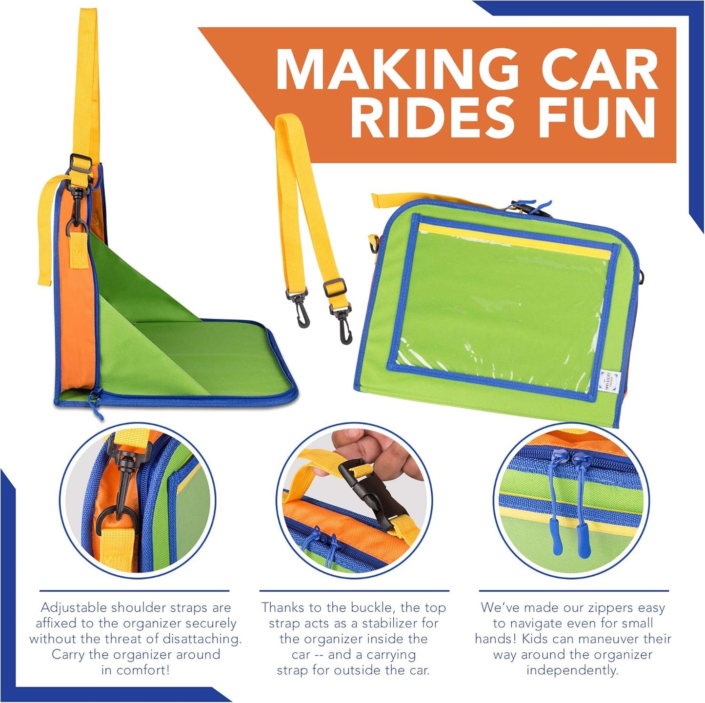 Travel Activity Laptop Desk with Writing & Craft Accessories