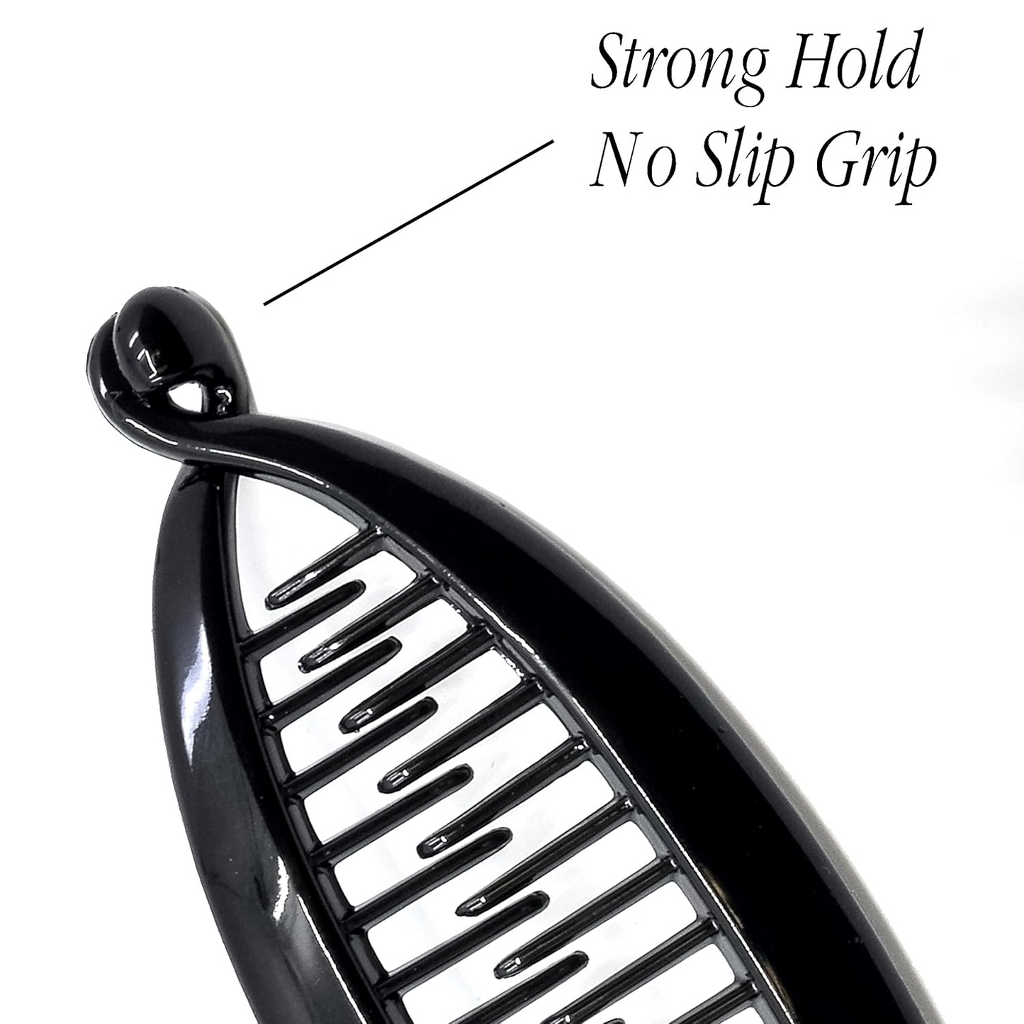 French Banana Hair Clip – Classic Interlocking Hair Comb for Thick Hair